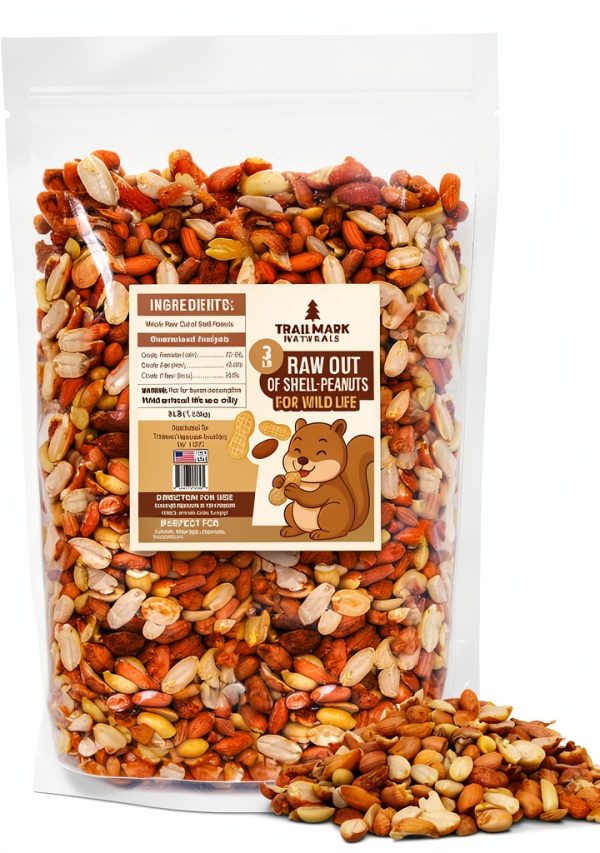 Trailmark Naturals Raw Peanuts Squirrel Bird Wildlife Food-0