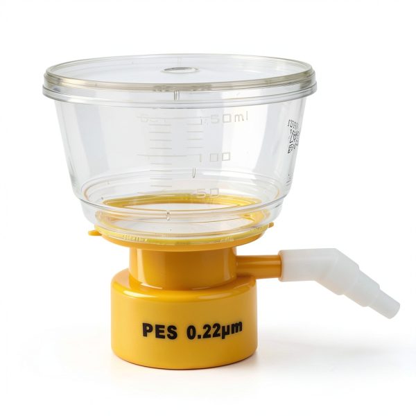 CELLTREAT Bottle Top Filter PES Membrane Angled Hose Barb-0