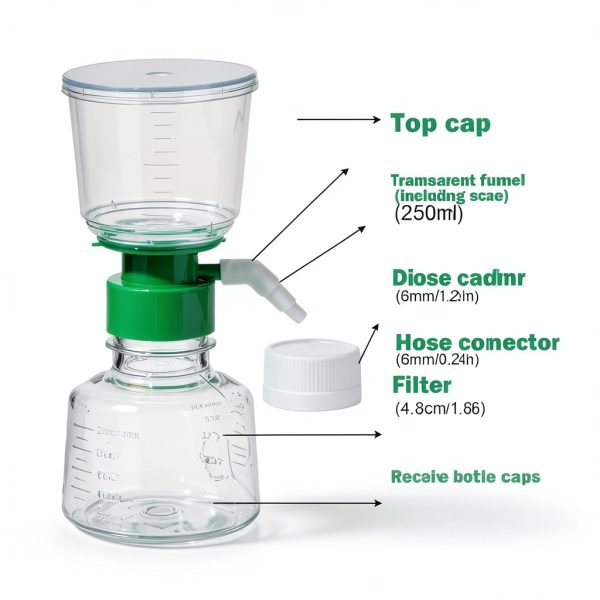 Scienfocus Lab Bottletop Filter 250mL PES Membrane-2