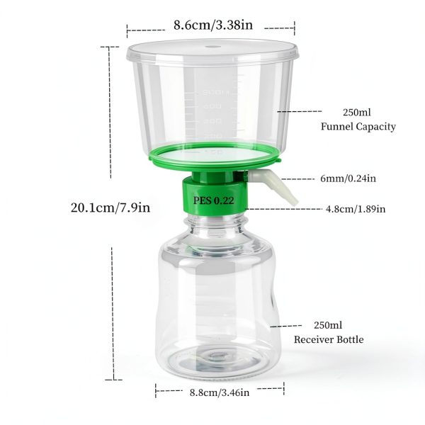 QOAEZK Bottletop Lab Filters Sterile PES Membrane Fast Flow-1