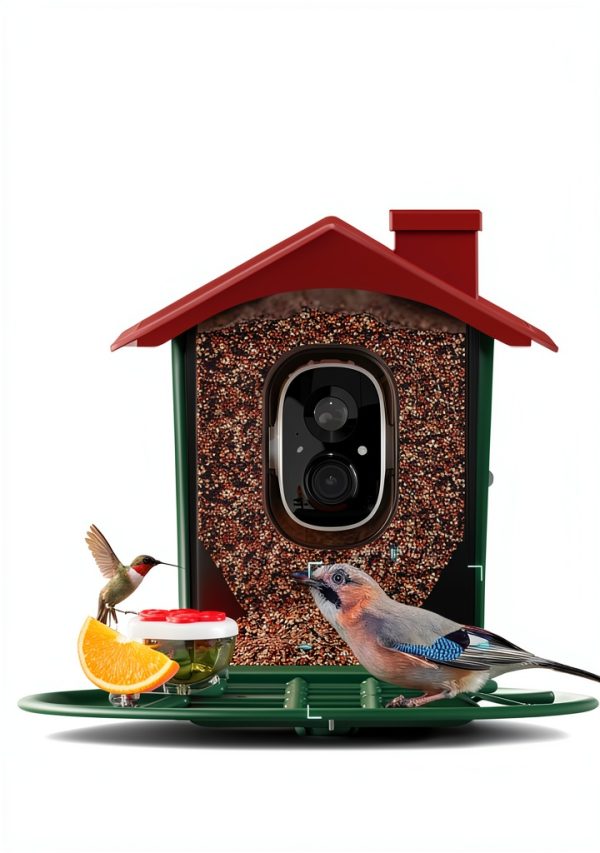 Solar Bird Feeder Camera PEEIPM Plastic Mount-2