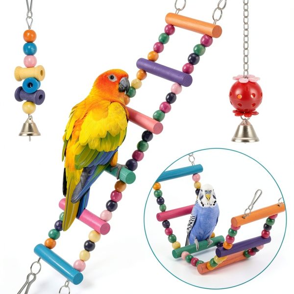 iSbaby Bird Toys for Small Parrots-1