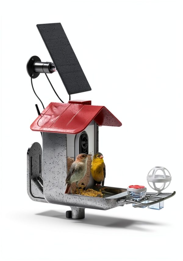 Solar Bird Feeder Camera PEEIPM Plastic Mount-3