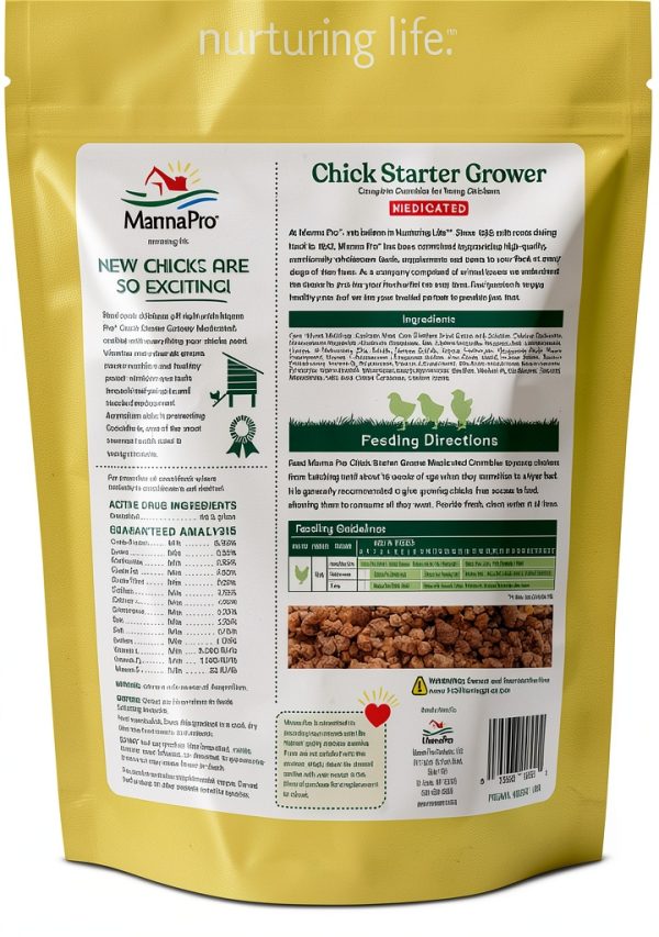 Manna Pro Medicated Chick Starter Grower Bird Feed-1