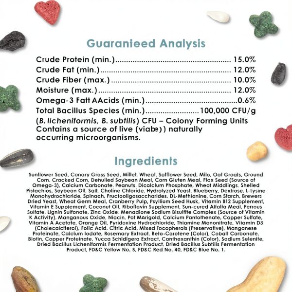 Kaytee Forti-Diet Pro Health Conure & Lovebird Food Seed Mix-8