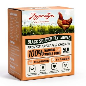 Joyprotyn Dried Black Soldier Fly Larvae 5LB High Calcium Protein Feed-0