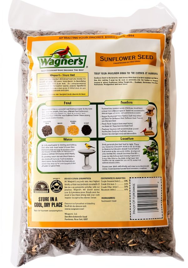 Wagner's Sunflower Bird Seed 52023 Thin Shelled High Energy Mix-1