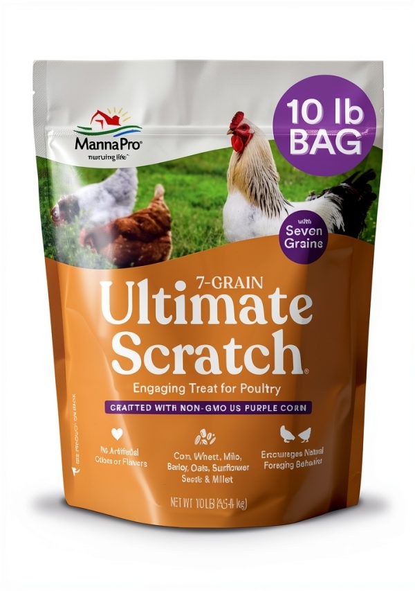 Manna Pro Chicken Scratch Feed 7 Grain High Protein Mix 5.5x14x16.5in-0