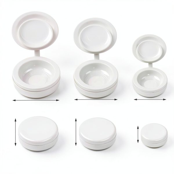 200 Pcs Hinged Screw Cover Caps, Plastic Screw Head Covers, White Screw Caps, Fold Screw Snap Covers Washer Flip Tops for Covering Screw Heads, Screw Protection (M)-2