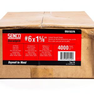 SENCO Brands 06A162PB Duraspin Collated Drywall Screw, 1 5/8"-0