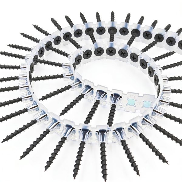 Plastic Chain Belt Drywall Screws 1000pcs #6 * 1-5/8 Drywall to Wood Collated Screw-4