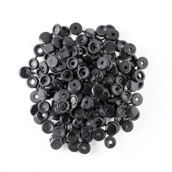 MAQIHAN 200PCS Small Plastic Screw Caps - Cap Covers for Screw White,Black Screw Covers Screw Top Covers Cap Screw Covers,Folding Screw Cover Cap for Decorative,Protection,Covering Screw Black&White-2