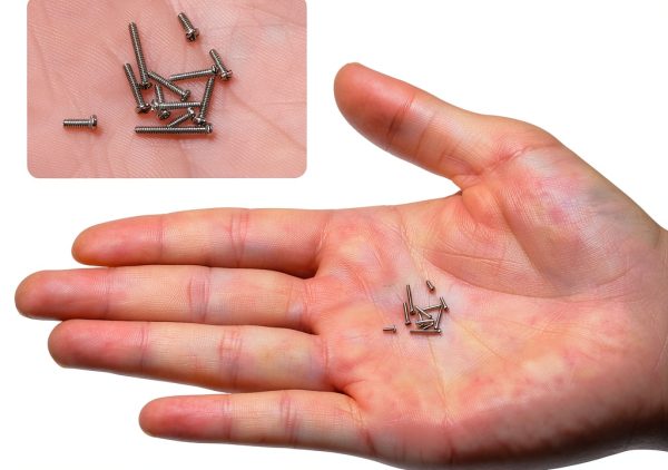 Mini Skater 23 Size Nickel Plating Tiny Eyeglass Screws Kit 1650pcs-1