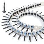 Plastic Chain Belt Drywall Screws 1000pcs #6 * 1-1/4 Drywall to Wood Collated Screw-0