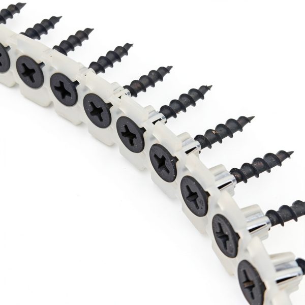 Plastic Chain Belt Drywall Screws 1000pcs #6 * 1-1/4 Drywall to Wood Collated Screw-2