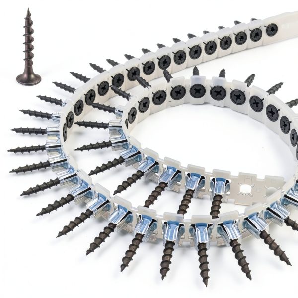 Plastic Chain Belt Drywall Screws 1000pcs #6*2" JHJGJ Collated Durable-0