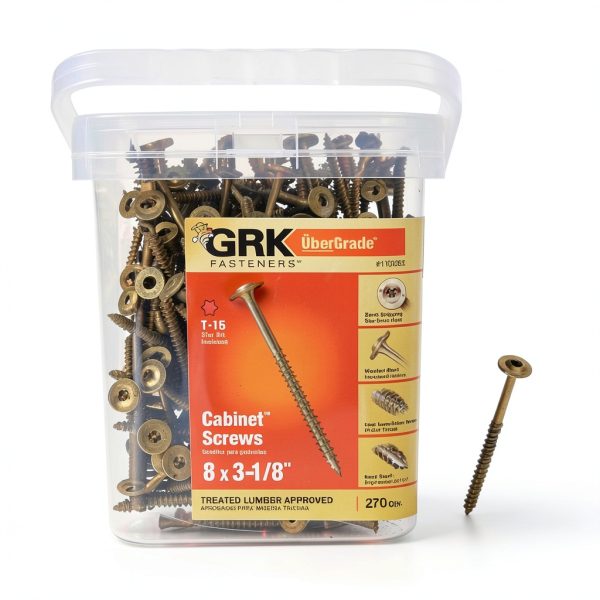 GRK 110083#8 x 3-1/8" Low Profile Cabinet™ Screws 270 Count-2