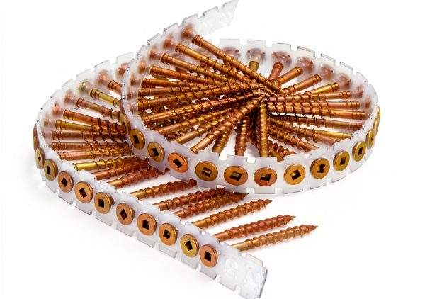 Senco 08F200Y Duraspin 8x2 Collated Screws 2" Yellow Zinc 1k Pack-1
