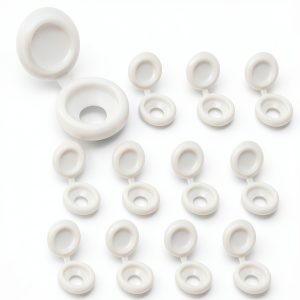 White Plastic Hinged Screw Caps Pocoxll 100 Pack Fold Snap Flip Tops-0