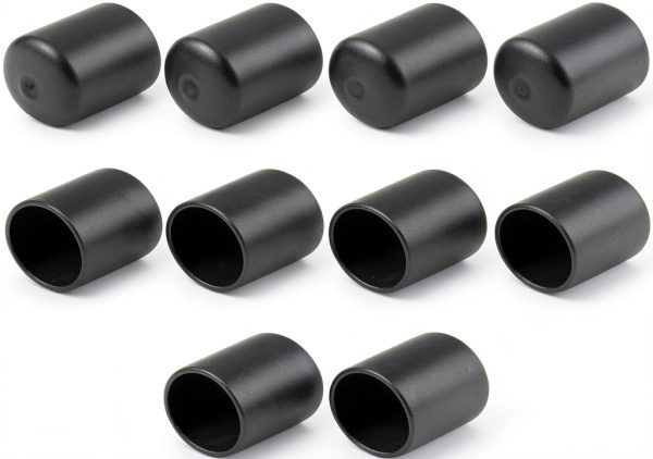 Round Rubber End Caps 100pcs 3/8" (10mm) Screw Protectors by QLXHBOT-4